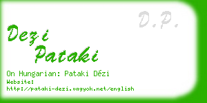 dezi pataki business card